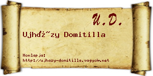 Ujházy Domitilla névjegykártya